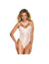 QUEEN LINGERIE TEDDY BLANCO S/M