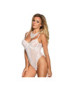 QUEEN LINGERIE TEDDY BLANCO S/M