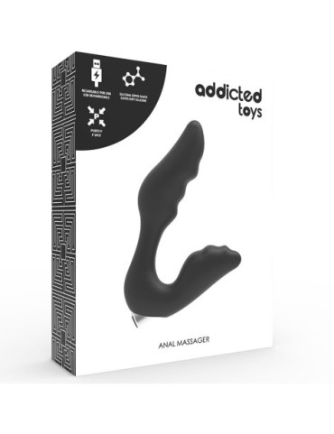 ADDICTED TOYS VIBRADOR PROSTÁTICO RECARGABLE NEGRO