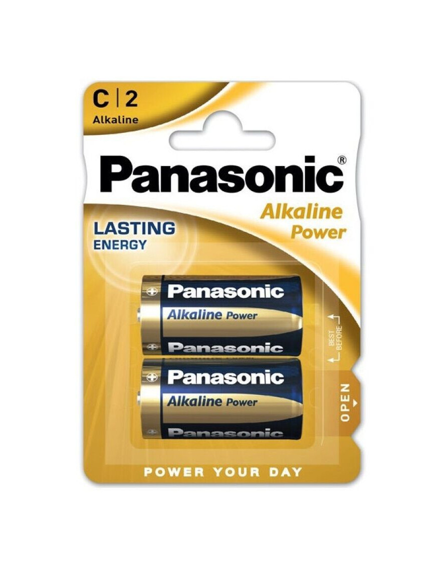 PANASONIC BRONZE PILA ALKALINA C LR14 BLISTER*2