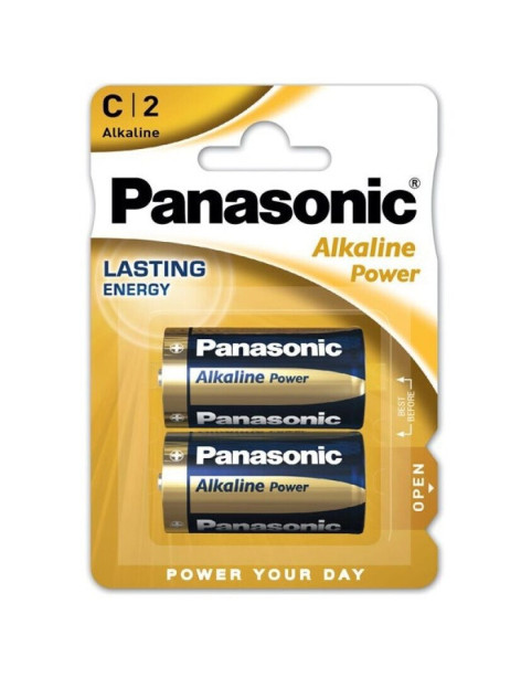 PANASONIC BRONZE PILA ALKALINA C LR14 BLISTER*2