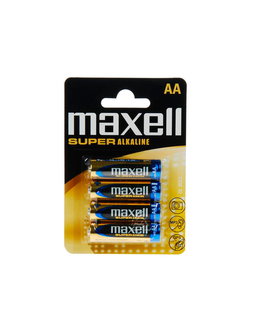 MAXELL PILA SUPER ALKALINE AA LR6 BLISTER*4