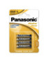 PANASONIC BRONZE PILA ALCALINA AAA LR03 BLISTER*4