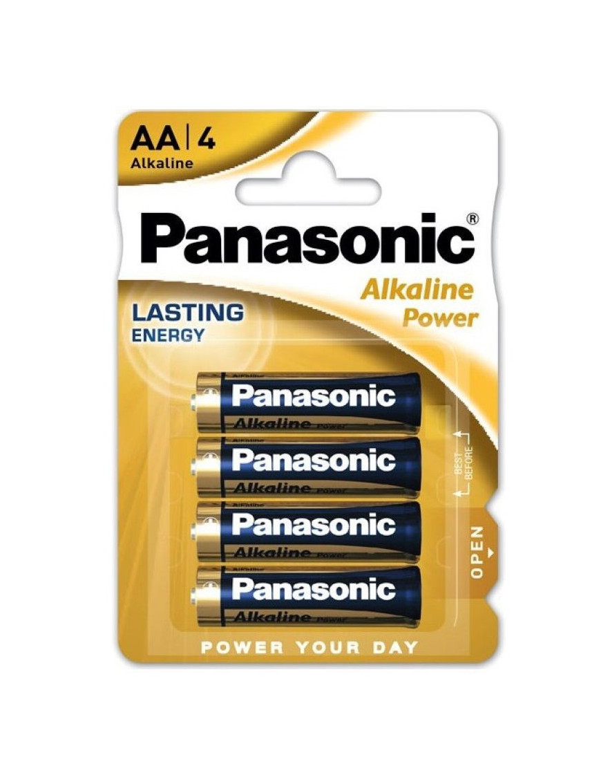 PANASONIC BRONZE PILA ALCALINA AA LR6 BLISTER*4