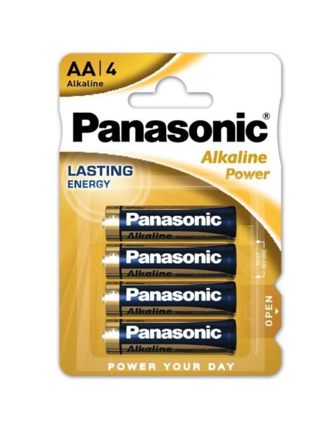 PANASONIC BRONZE PILA ALCALINA AA LR6 BLISTER*4