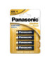 PANASONIC BRONZE PILA ALCALINA AA LR6 BLISTER*4