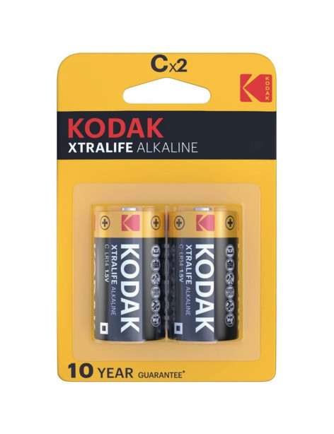 KODAK XTRALIFE PILAS ALCALINAS C X 2 UNDS