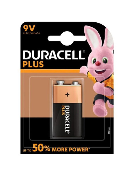 DURACELL PLUS POWER PILA ALCALINA 9V LR61 BLISTER*1