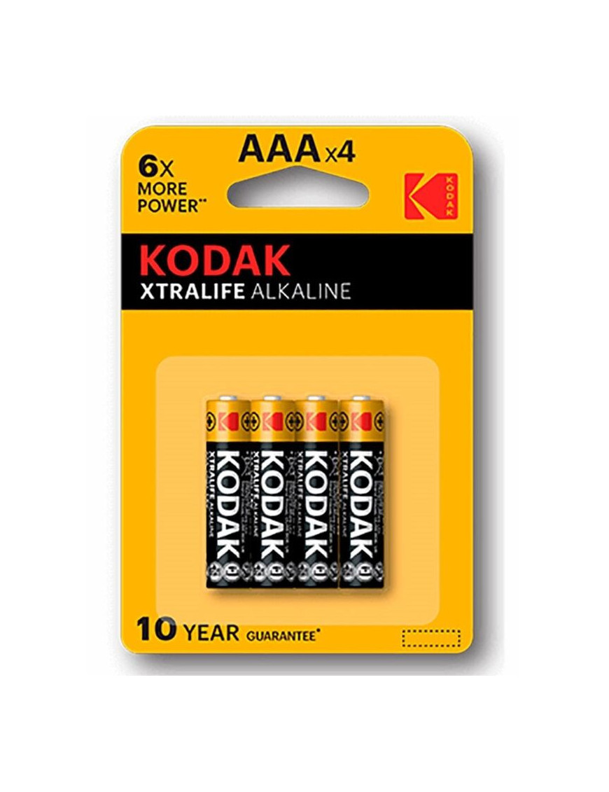 KODAK XTRALIFE PILA ALCALINA AAA LR03 BLISTER*4