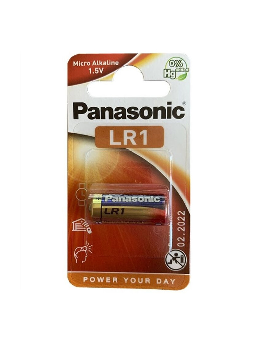 PANASONIC PILA ALCALINA LR1 1.5V BLISTER 1 UNIDAD