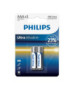 PHILIPS ULTRA ALKALINE PILA AAA LR03 BLISTER*2