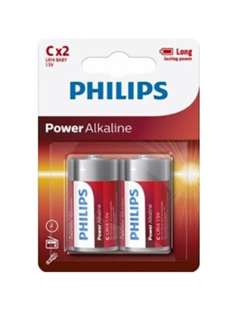 PHILIPS POWER ALKALINE PILA C LR14 BLISTER*2