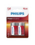 PHILIPS POWER ALKALINE PILA C LR14 BLISTER*2