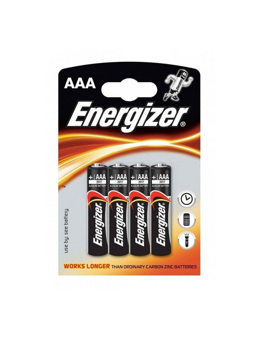 ENERGIZER ALKALINE POWER PILA ALCALINA AAA LR03 BLISTER*4