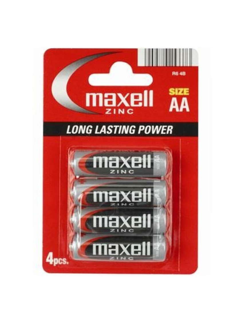 MAXELL PILA SALINA MANGANESO AA R6 BLISTER*4