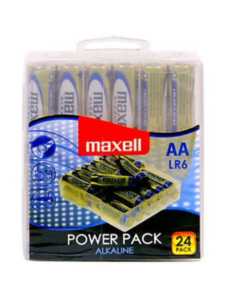 MAXELL PILA ALCALINA AA LR6 PACK*24 PILAS