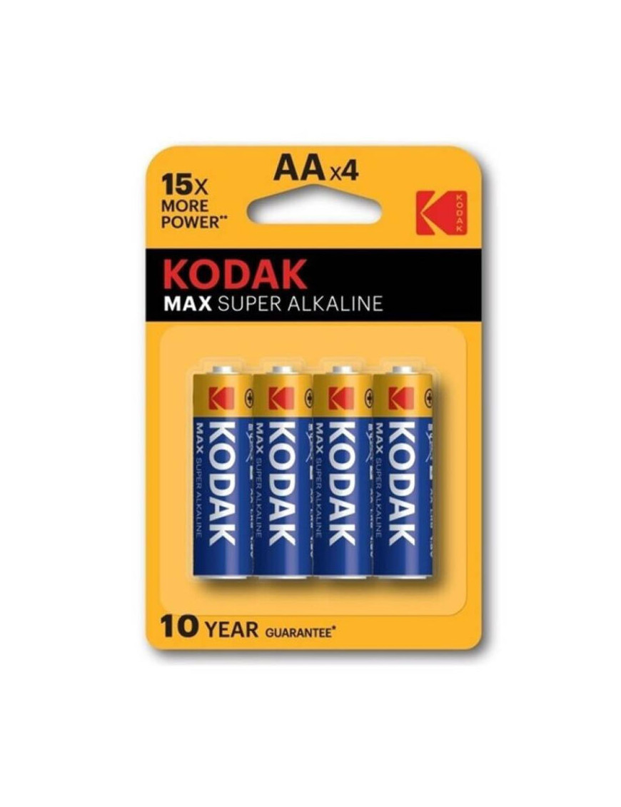 KODAK MAX  SUPER PILA ALCALINA AA LR6 BLISTER*4