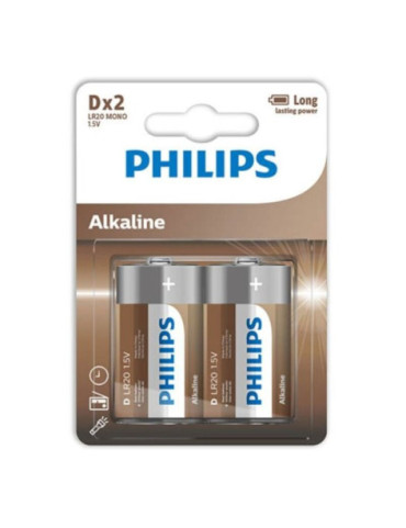 PHILIPS ALKALINE PILA D...