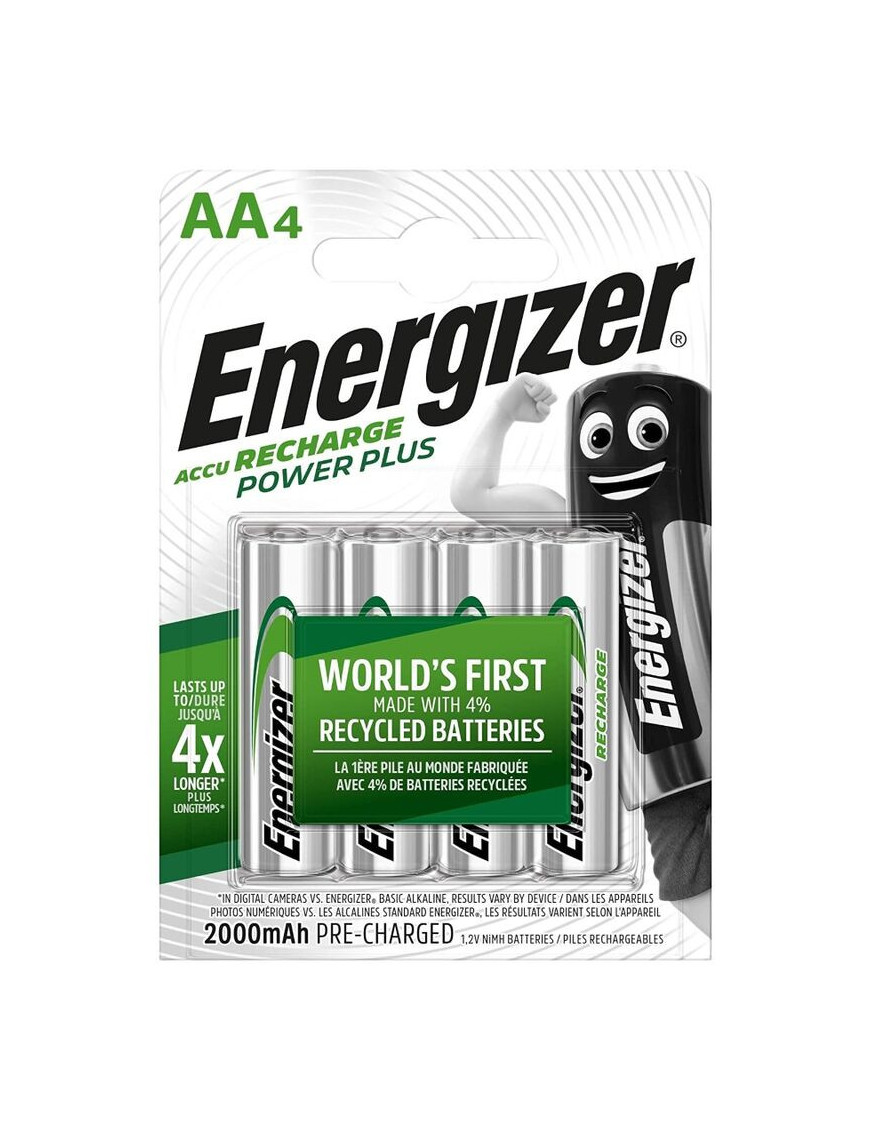 ENERGIZER PILAS RECARGABLES AA4 BLISTER 4