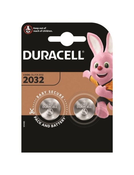 DURACELL PILA BOTON LITIO CR2032 3V BLISTER*2