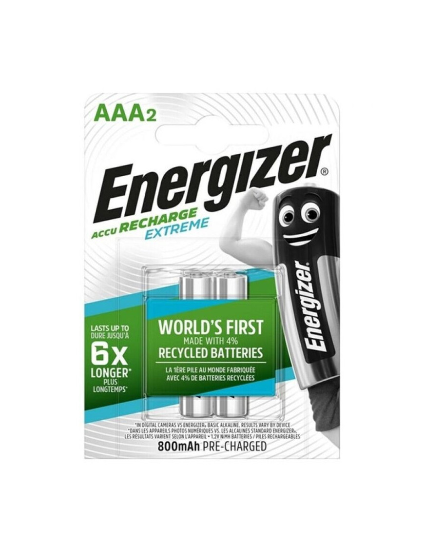 ENERGIZER EXTREME PILA RECARGABLE HR03 AAA 800mAh BLISTER*2