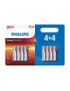 PHILIPS POWER ALKALINE PILA AAA LR03 BLISTER*4+4