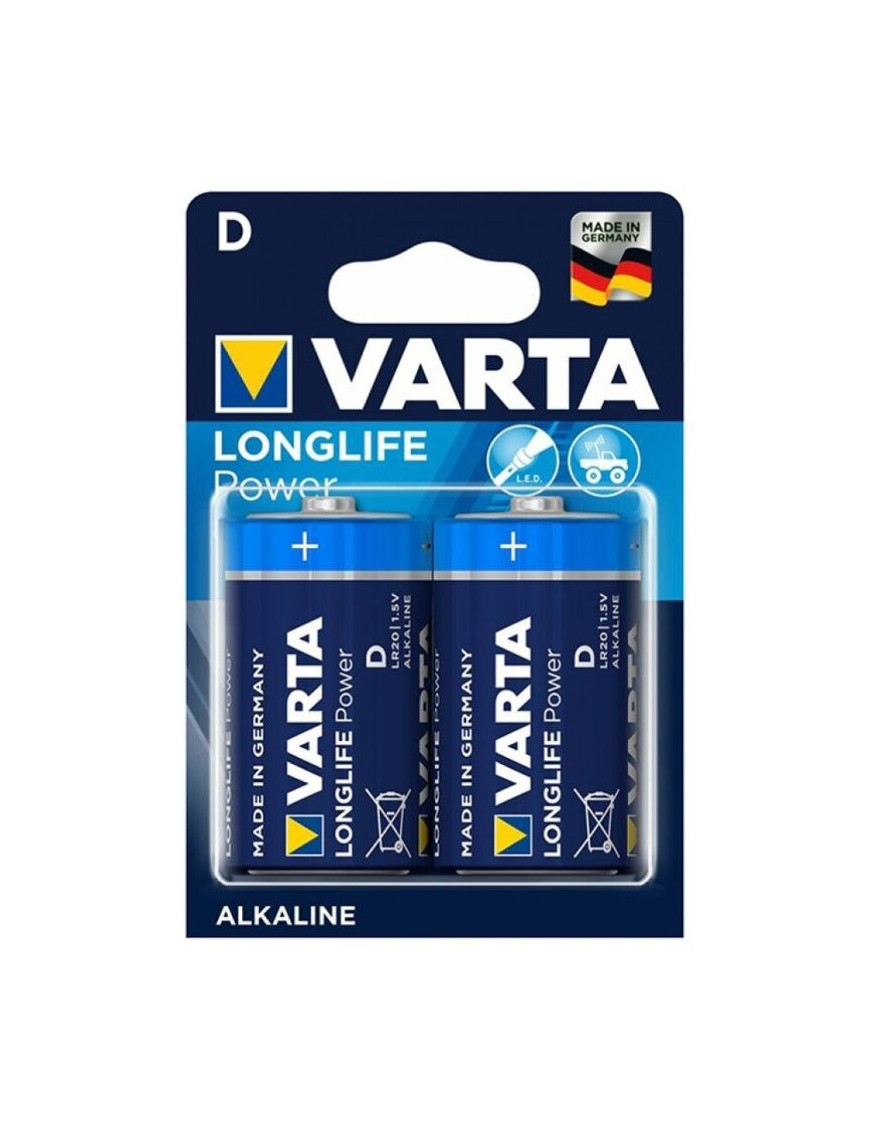 VARTA LONGLIFE POWER PILA ALCALINA D LR20 BLISTER*2