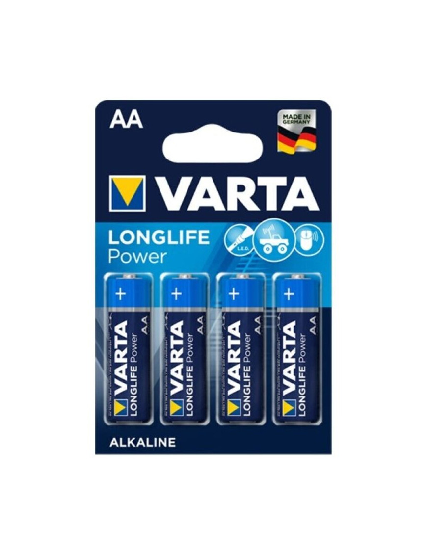 VARTA LONGLIFE POWER PILA ALCALINA AA LR6 BLISTER*4