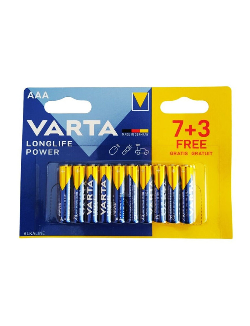 VARTA LONGLIFE POWER PILA ALCALINA AAA LR03 BLISTER*10