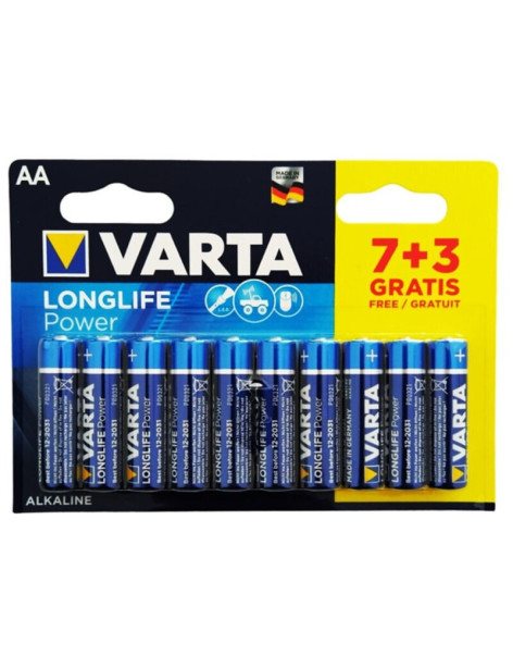 VARTA LONGLIFE POWER PILA ALCALINA AA LR6 BLISTER*10