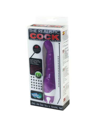 REALISTIC COCK 10 RITMOS SENSATION LILA