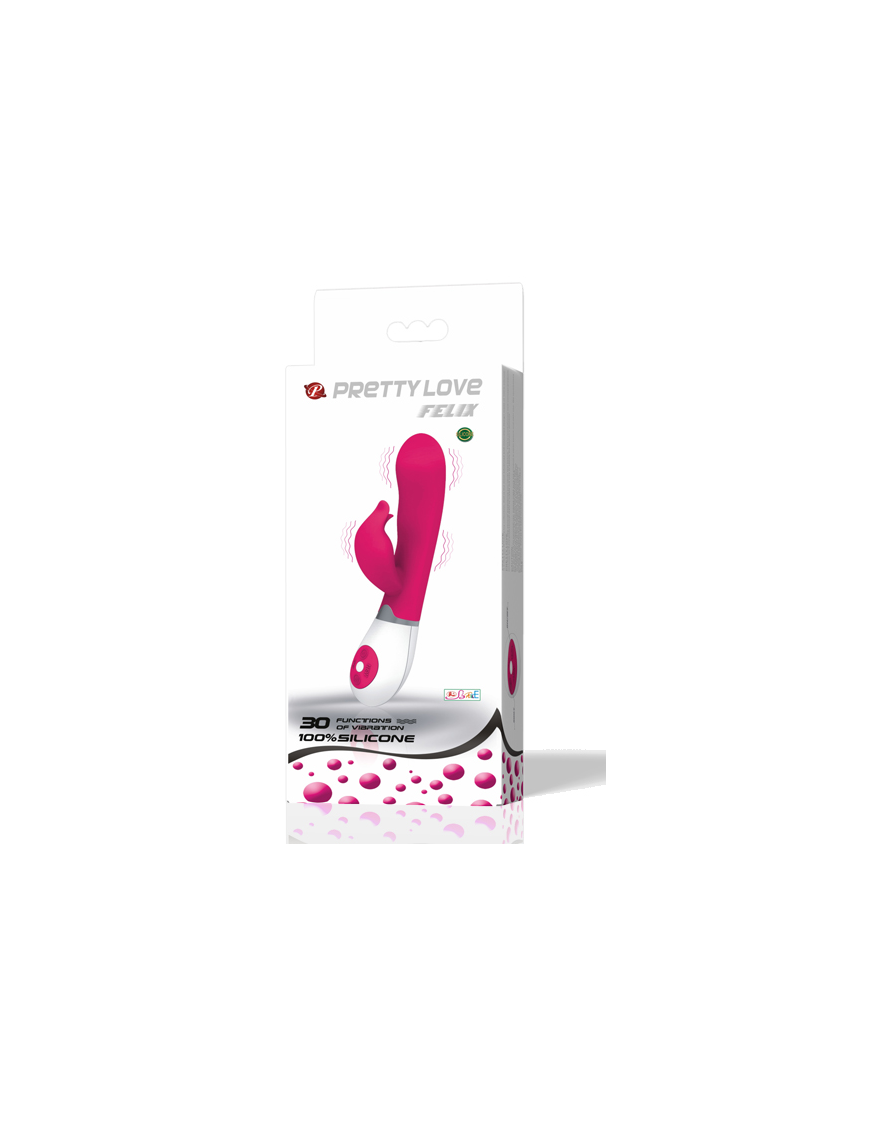 PRETTY LOVE FLIRTATION - VIBRADOR CON ESTIMULADOR FELIX