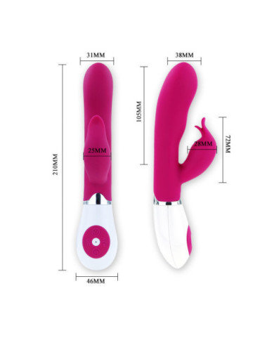 PRETTY LOVE FLIRTATION - VIBRADOR CON ESTIMULADOR FELIX