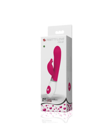 PRETTY LOVE FLIRTATION - VIBRADOR CON ESTIMULADOR FELIX