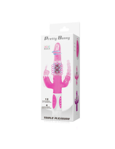 BAILE PRETTY BUNNY TRIPLE VIBRADOR ROTADOR