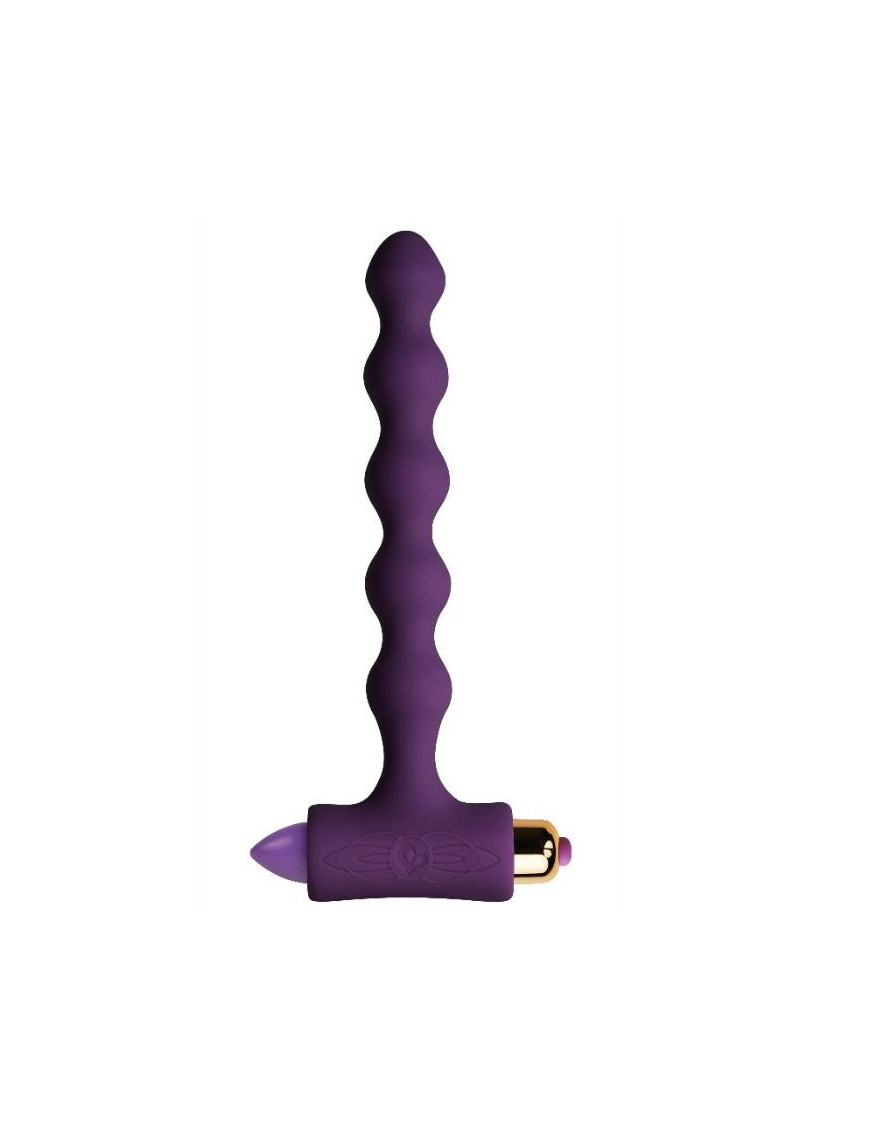 PLUG ANAL CON VIBRACIÓN Y ONDULACIONES PETITE SENSATIONS PEARLS