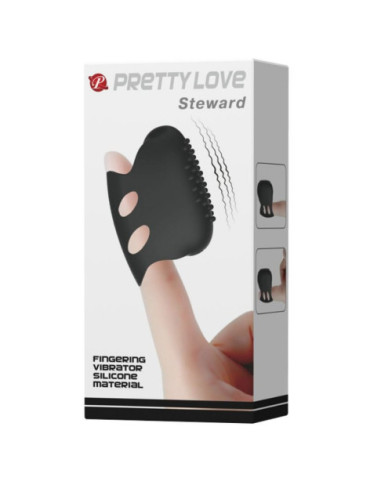 PRETTY LOVE FLIRTATION - DEDAL CON VIBRACION STEWARD NEGRO