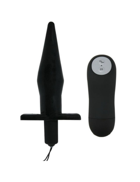 BAILE BUTT PLUG ANAL CON VIBRACION - NEGRO