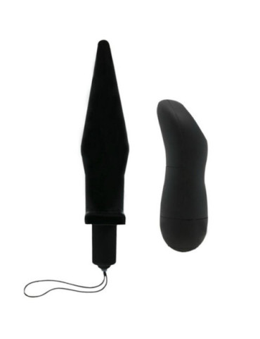 BAILE BUTT PLUG ANAL CON VIBRACION - NEGRO