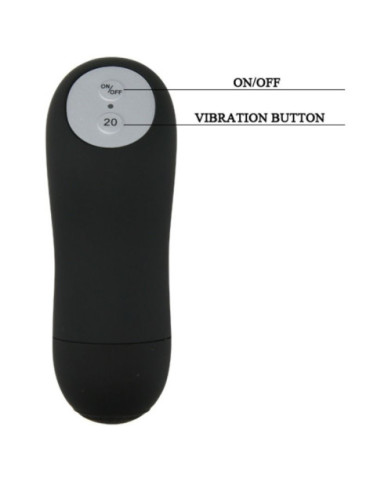 BAILE BUTT PLUG ANAL CON VIBRACION - NEGRO