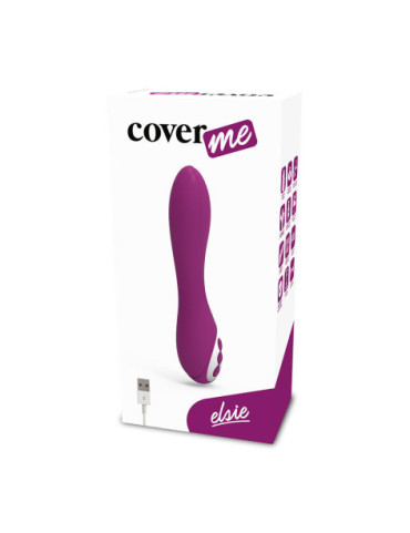 COVERME ELSIE VIBRADOR RECARGABLE 10 VELOCIDADES FLEXIBLE Y SUMERGIBLE