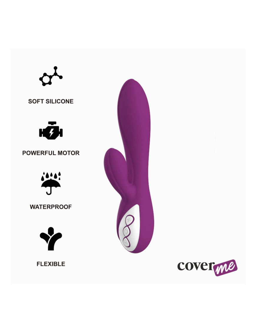 COVERME TAYLOR VIBRADOR RECARGABLE 10 VELOCIDADES FLEXIBLE Y SUMERGIBLE