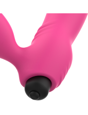 OHMAMA BIX VIBRADOR DOBLE ESTIMULACIÓN XMAS EDITION ROSA