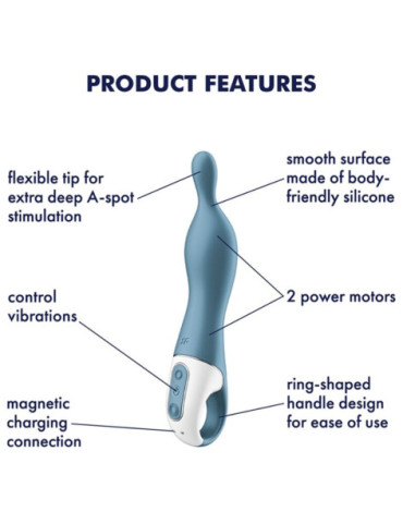 SATISFYER A-MAZING 1 VIBRADOR PUNTO A - AZUL