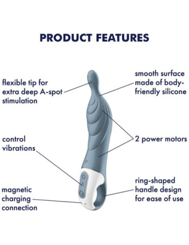 SATISFYER A-MAZING 2 VIBRADOR PUNTO A - GRIS