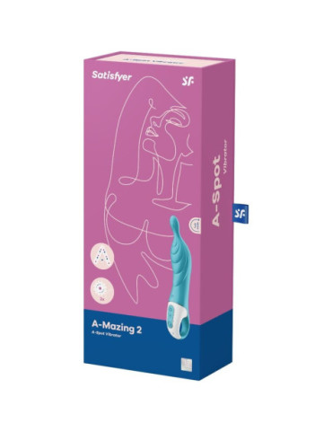 SATISFYER A-MAZING 2 VIBRADOR PUNTO A - TURQUESA