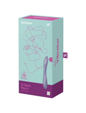 SATISFYER G-SPOT FLEX 2 MULTI VIBRADOR - MORADO