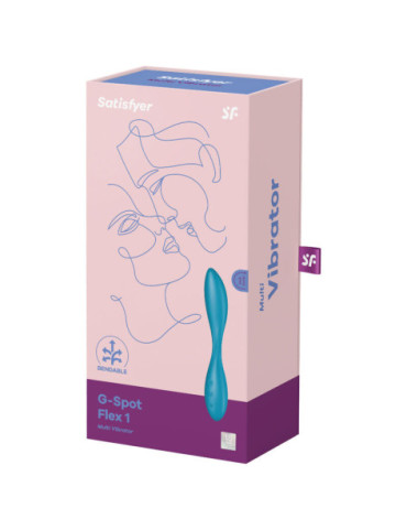 SATISFYER G-SPOT FLEX 1 MULTI VIBRADOR - AZUL