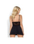 OBSESSIVE - 810-BAB-1 BABYDOLL NEGRO S/M