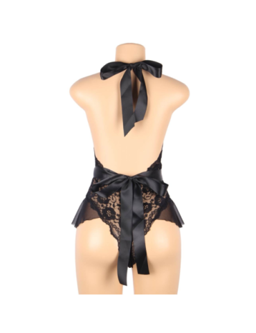 QUEEN LINGERIE TEDDY ESCOTADO DE ENCAJES S/M